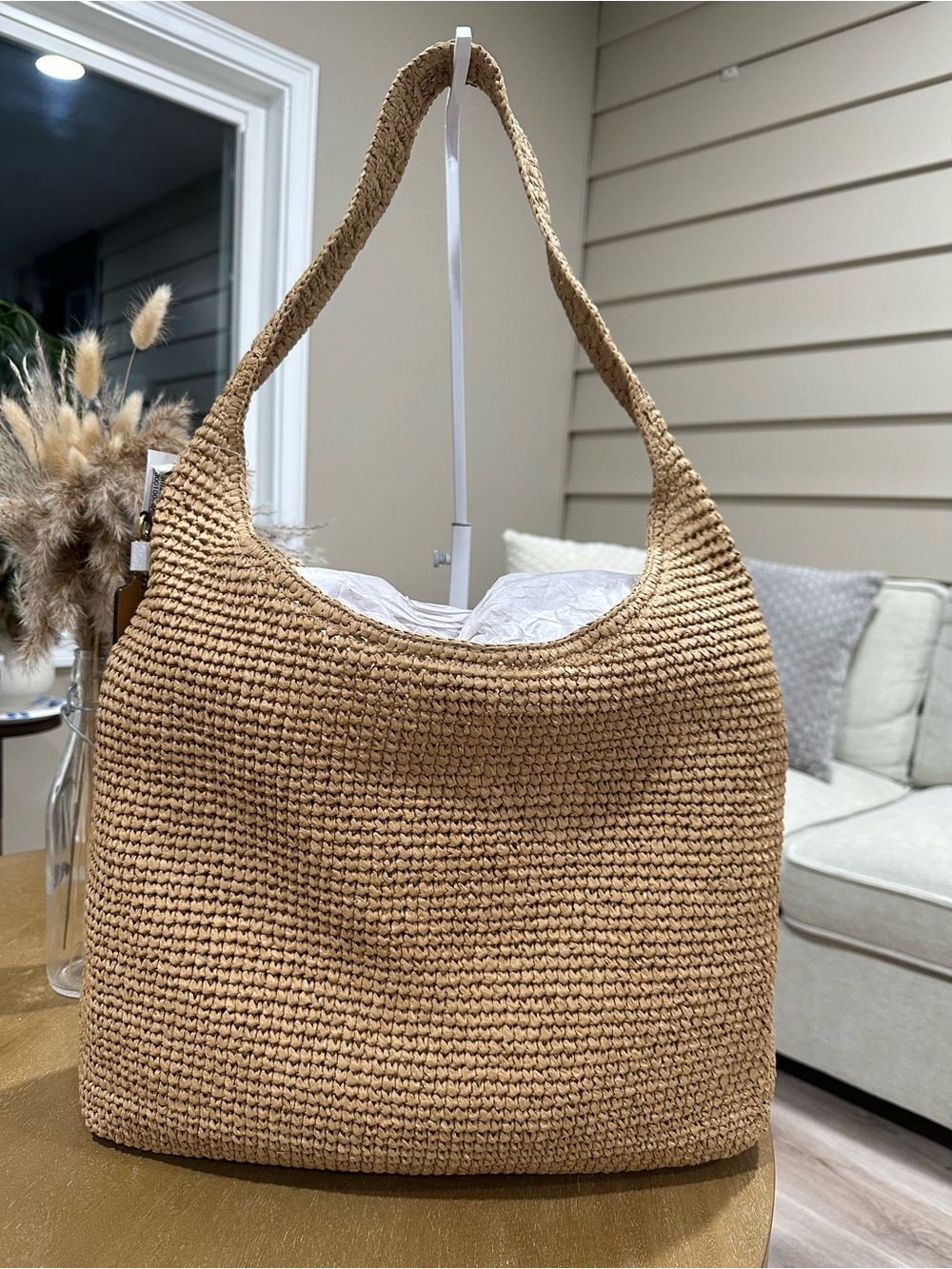 Coach Brooklyn Straw 39 Shoulder Bag - Picture 2 of 5